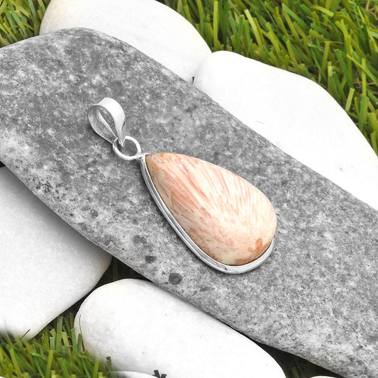 Natural Orange Scolecite - India Pendant P-1001 SDP110569