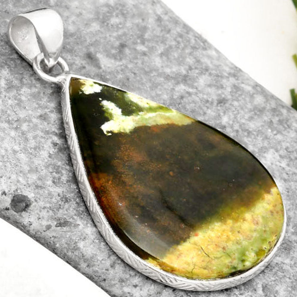 Natural Chrome Chalcedony Pendant P-1053 SDP110905