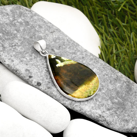 Natural Chrome Chalcedony Pendant P-1053 SDP110905