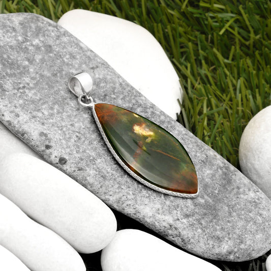 Natural Chrome Chalcedony Pendant P-1053 SDP110916