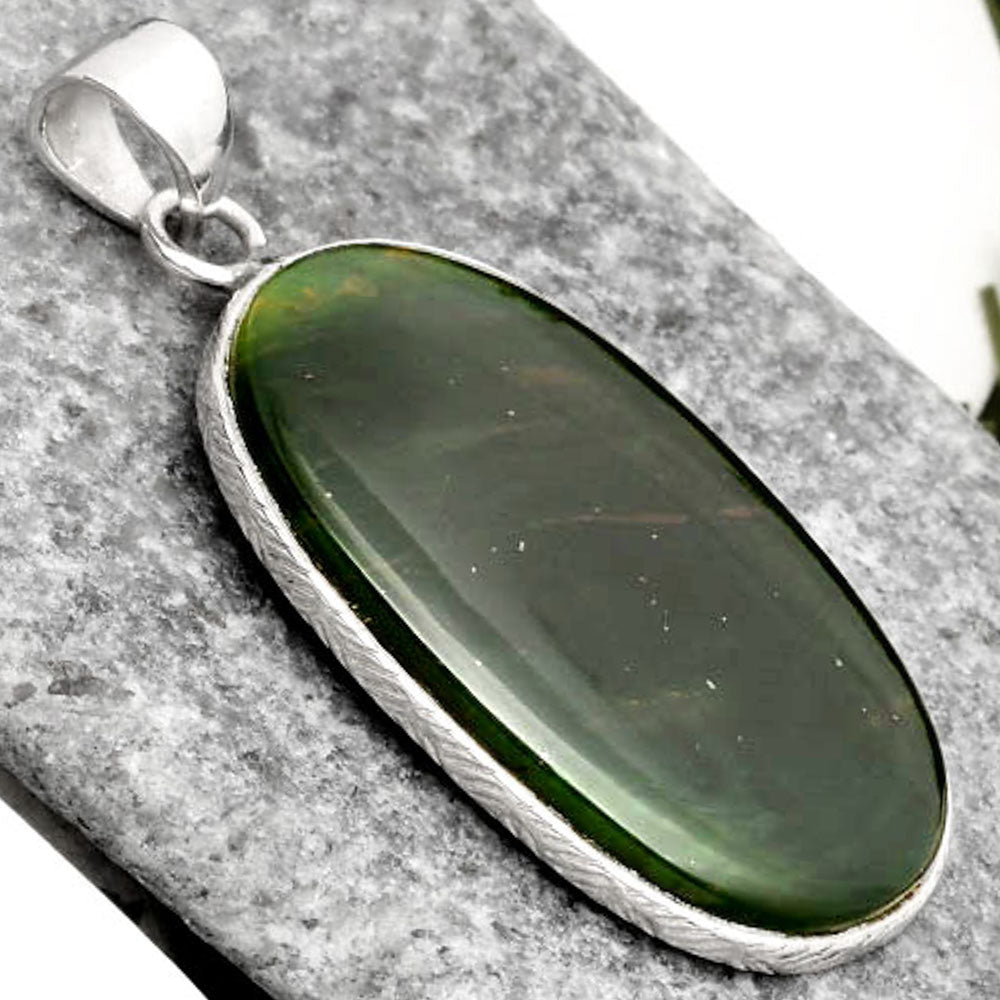 Natural Chrome Chalcedony Pendant P-1053 SDP110945
