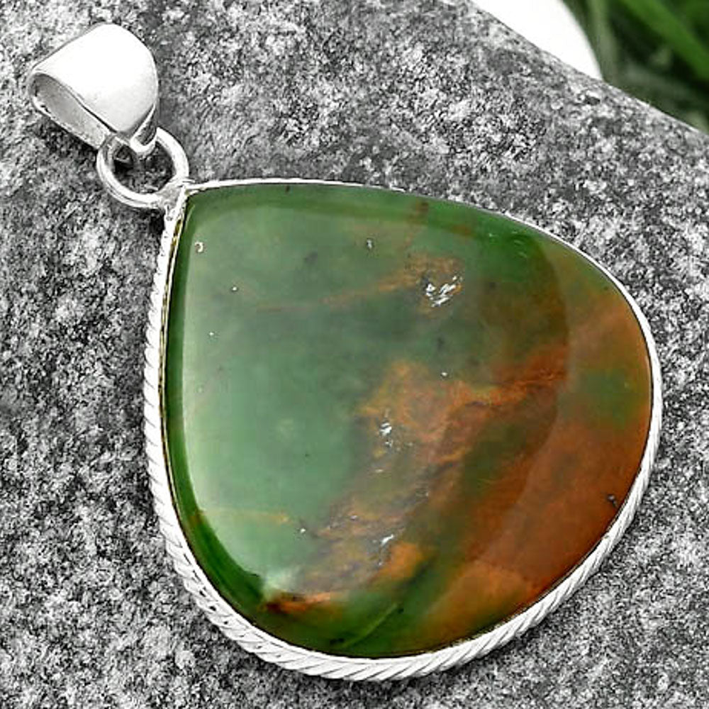 Natural Chrome Chalcedony Pendant P-1053 SDP111325
