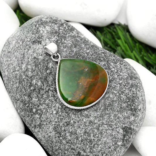 Natural Chrome Chalcedony Pendant P-1053 SDP111325