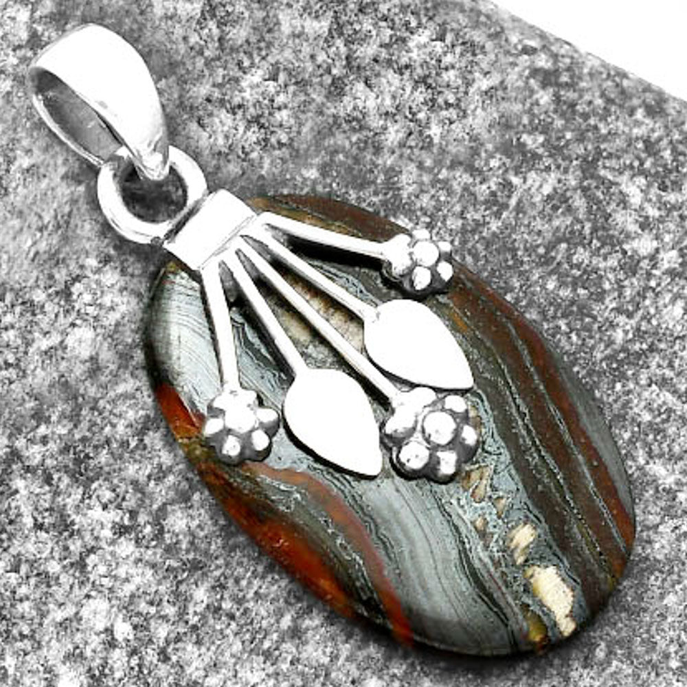 Natural Iron Tiger Eye Pendant P-1647 SDP111346