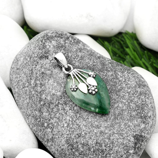 Natural Chrome Chalcedony Pendant P-1647 SDP111349