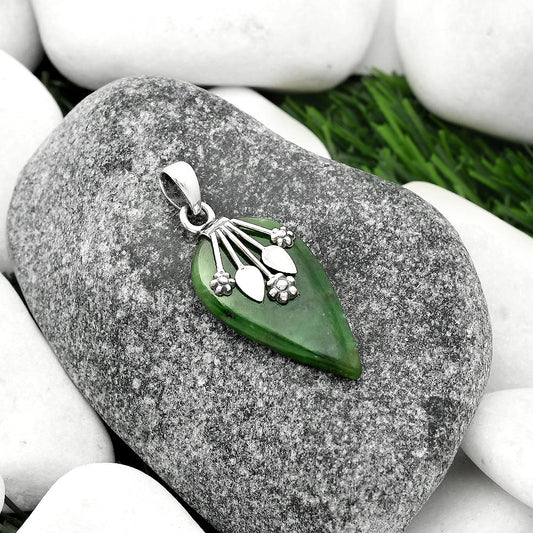 Natural Chrome Chalcedony Pendant P-1647 SDP111350