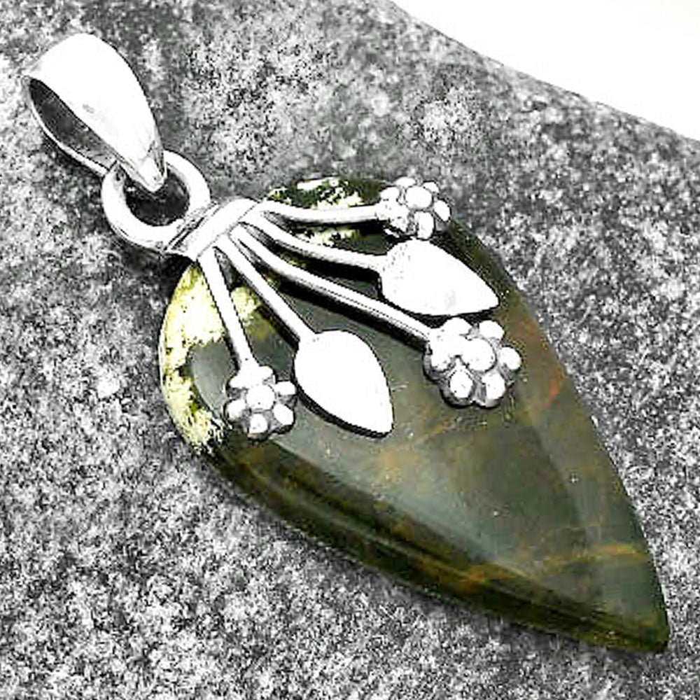 Natural Chrome Chalcedony Pendant P-1647 SDP111358