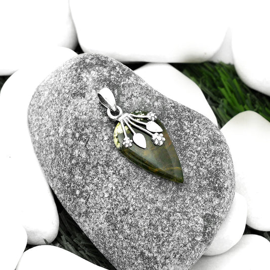 Natural Chrome Chalcedony Pendant P-1647 SDP111358