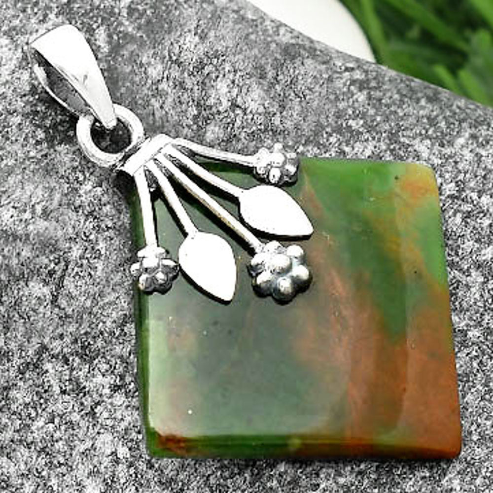 Natural Chrome Chalcedony Pendant P-1647 SDP111367