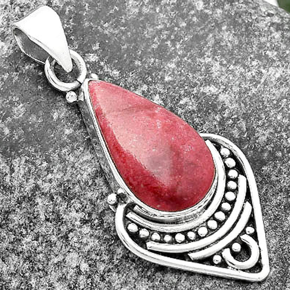 Natural Pink Thulite - Norway Pendant P-1164 SDP111463