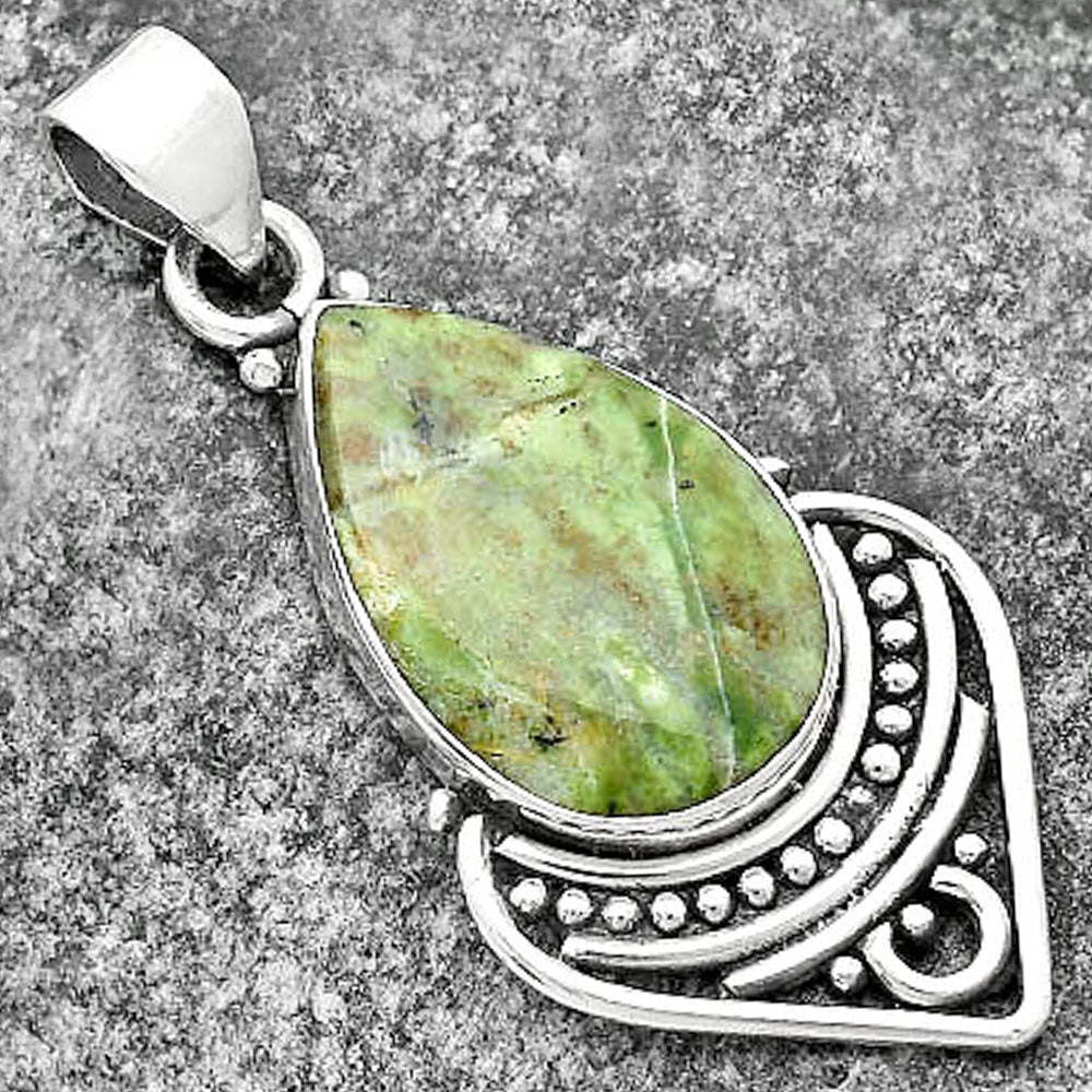 Natural Chrome Chalcedony Pendant P-1164 SDP111478