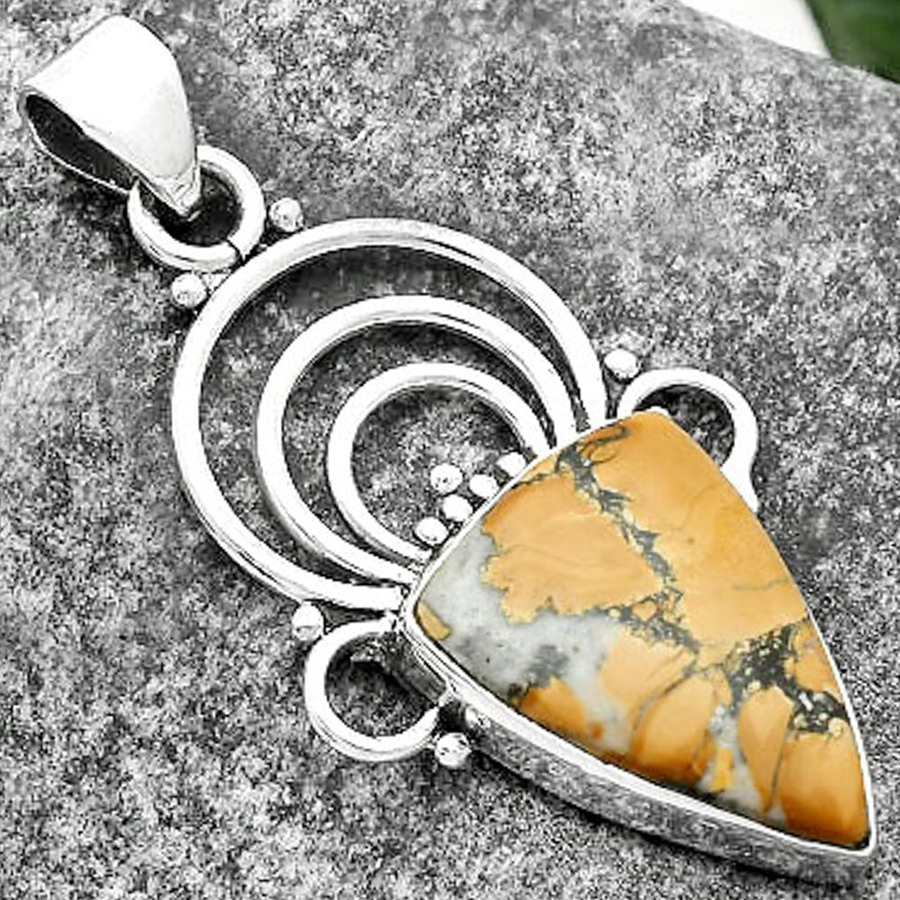 Natural Maligano Jasper - Indonesia Pendant P-1541 SDP111497