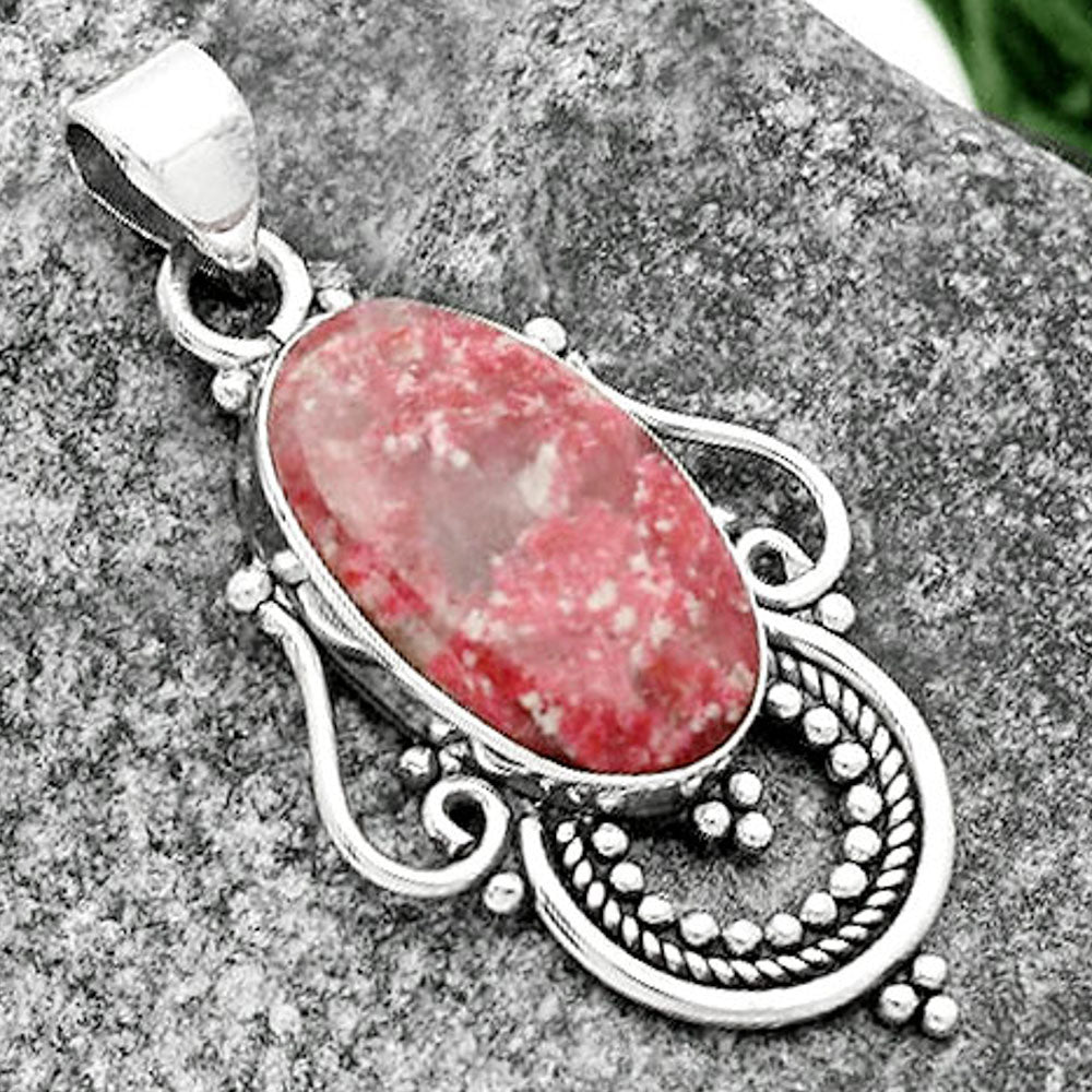 Natural Pink Thulite - Norway Pendant P-1275 SDP111542