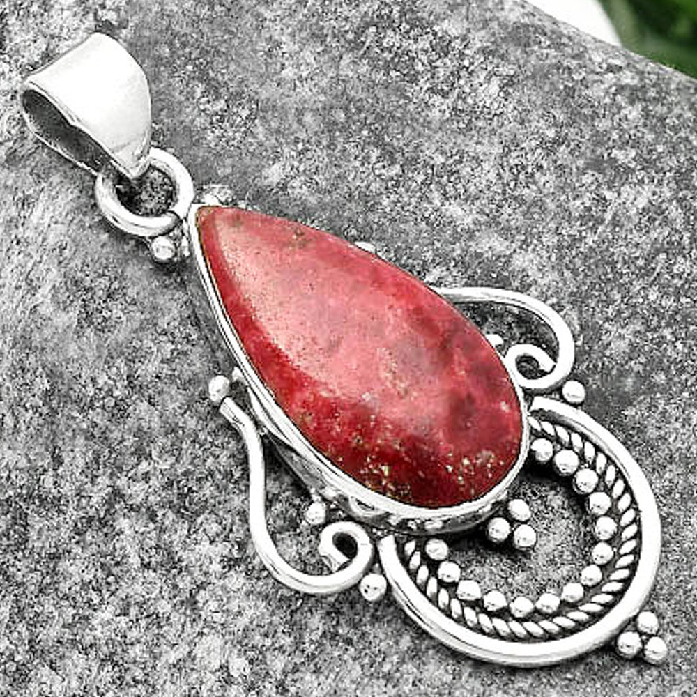 Natural Pink Thulite - Norway Pendant P-1275 SDP111549