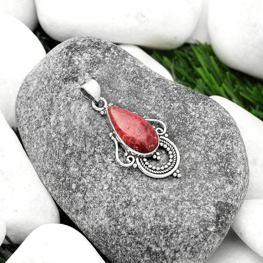 Natural Pink Thulite - Norway Pendant P-1275 SDP111549