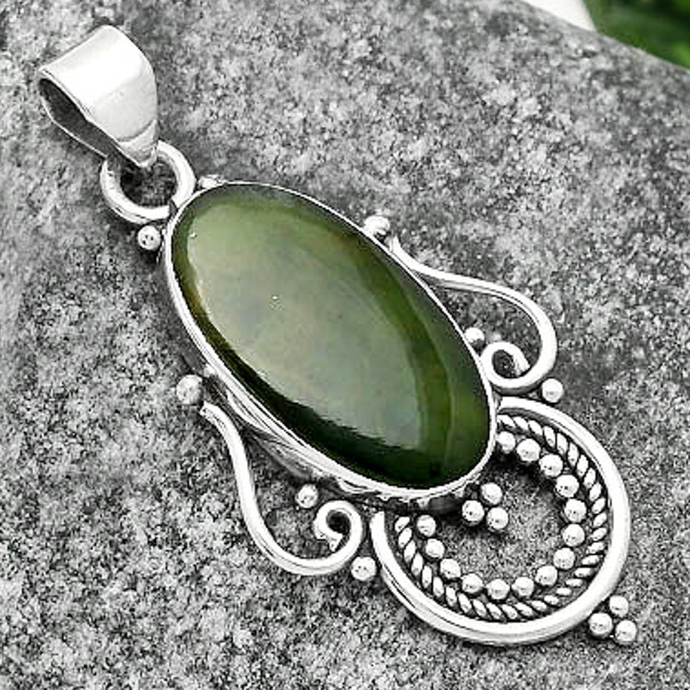 Natural Chrome Chalcedony Pendant P-1275 SDP111558