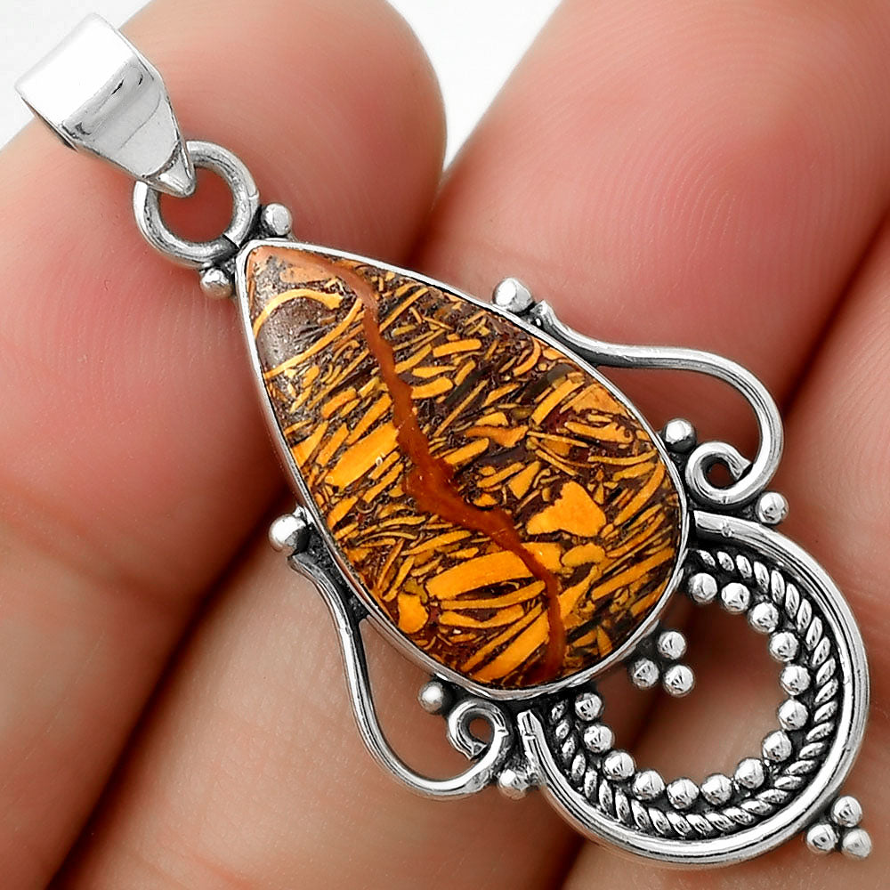 Natural Coquina Fossil Jasper - India Pendant P-1275 SDP111573