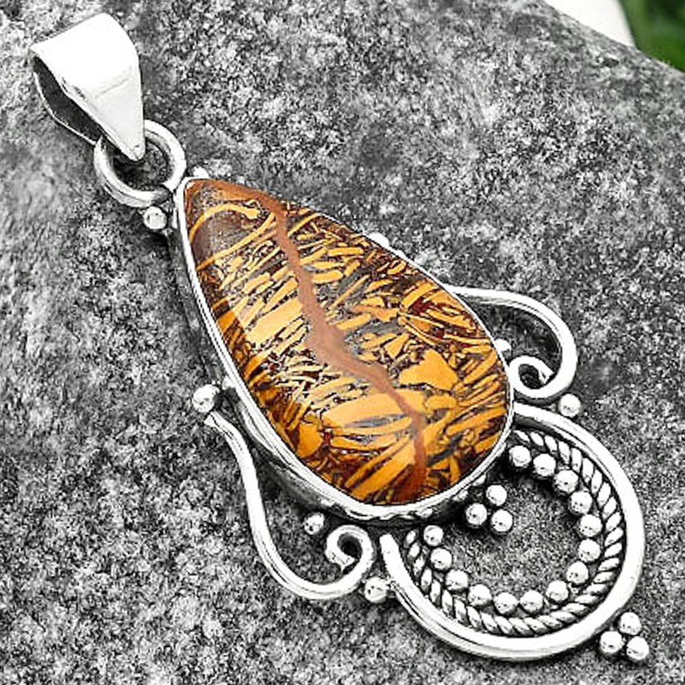 Natural Coquina Fossil Jasper - India Pendant P-1275 SDP111573
