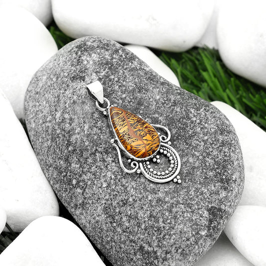 Natural Coquina Fossil Jasper - India Pendant P-1275 SDP111573