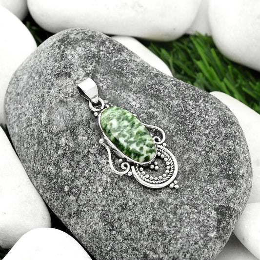 Natural Dioptase Pendant P-1275 SDP111582