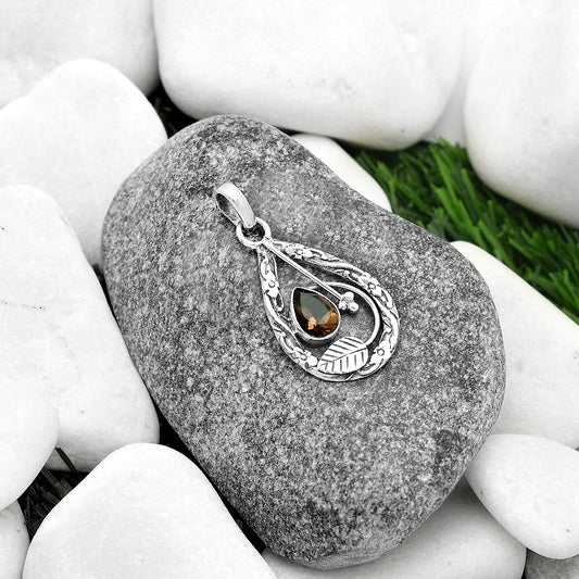 Natural Smoky Quartz - Brazil Pendant P-1608 SDP111608