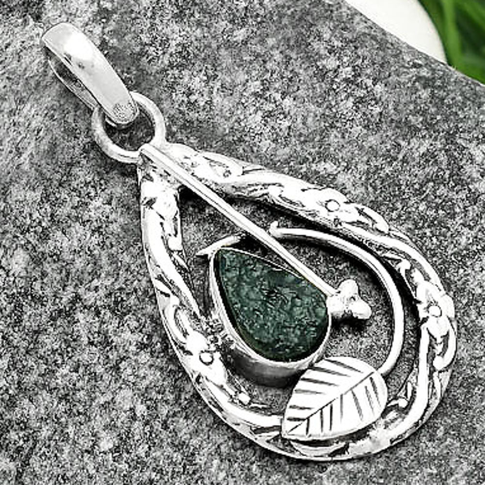 Natural Tektite Rough - Greek Pendant P-1608 SDP111620