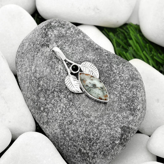 Astrophyllite - Russia & Black Onyx Pendant P-1416 SDP111730