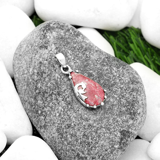 Peacock Natural Pink Thulite Norway Pendant P-1698 SDP111825