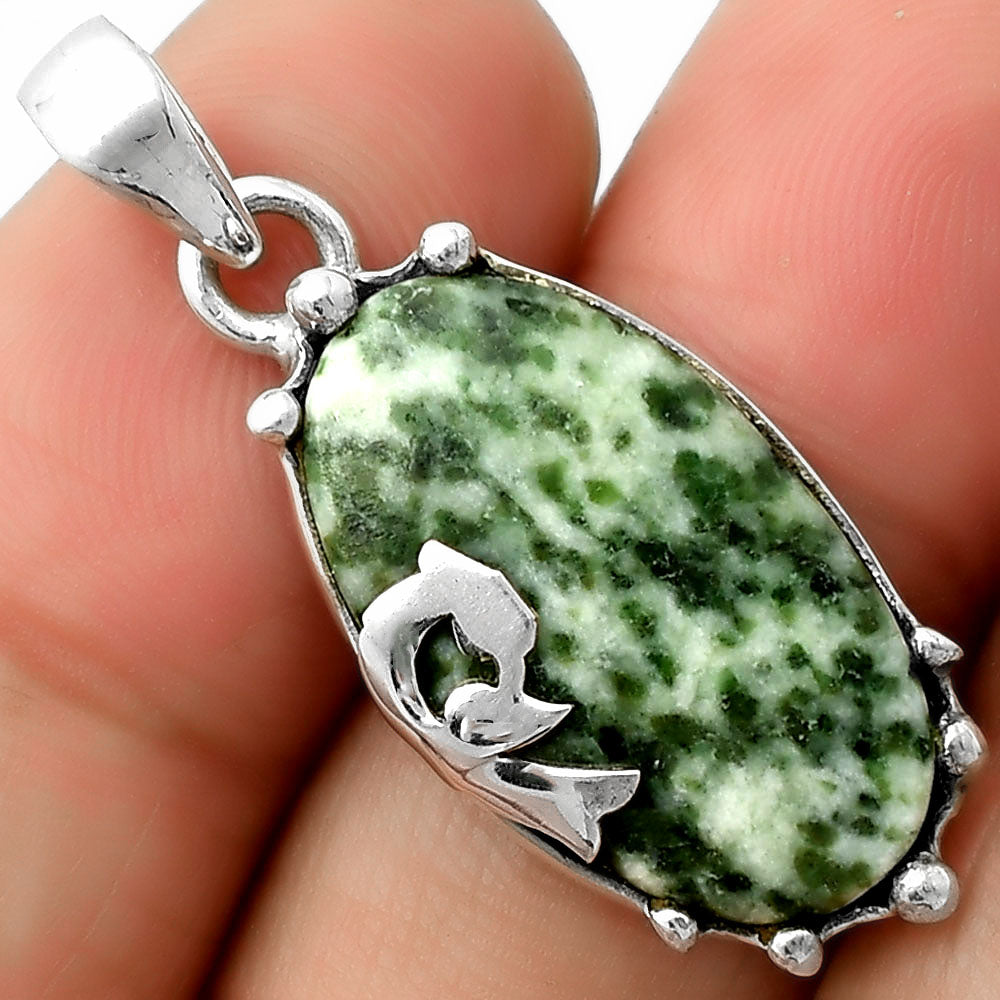 Peacock - Natural Dioptase Pendant P-1698 SDP111853
