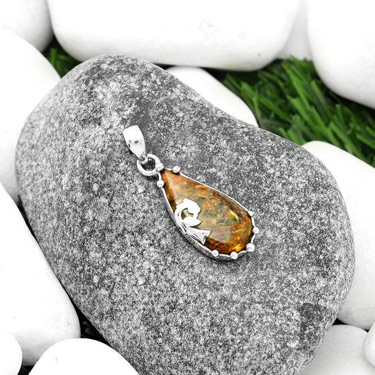 Peacock Natural Pietersite Namibia Pendant P-1698 SDP111859