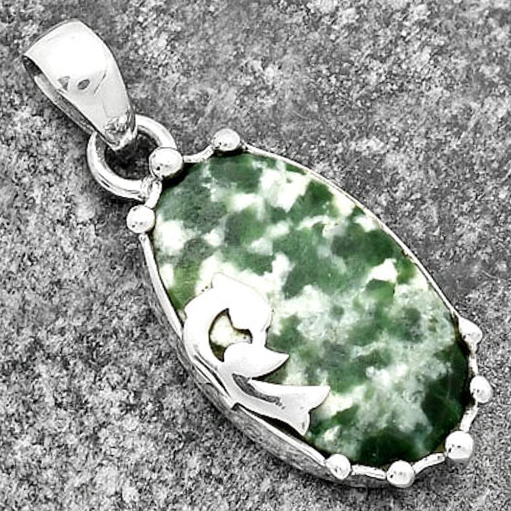 Peacock - Natural Dioptase Pendant P-1698 SDP111869