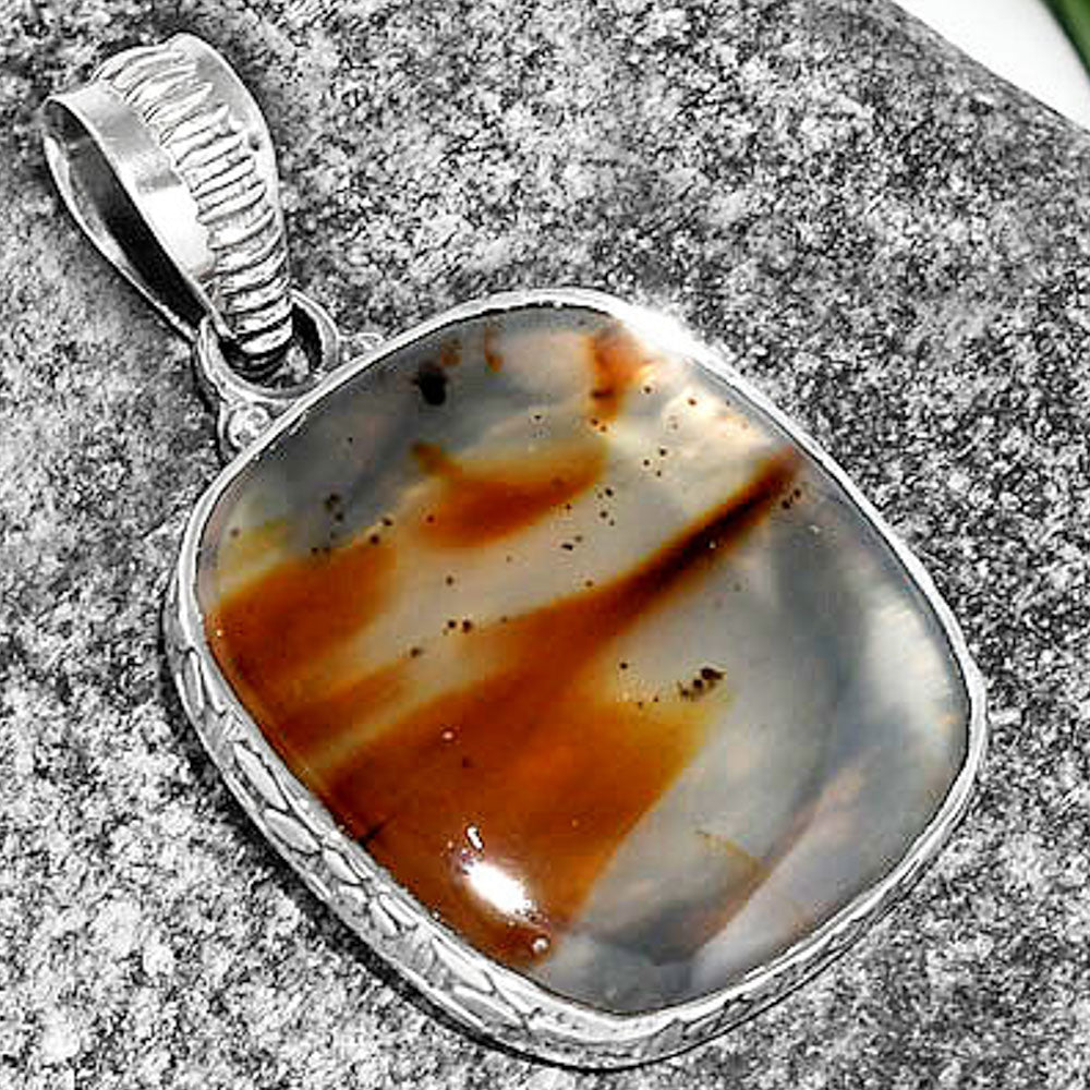 Natural Montana Agate - USA Pendant P-1082 SDP111918