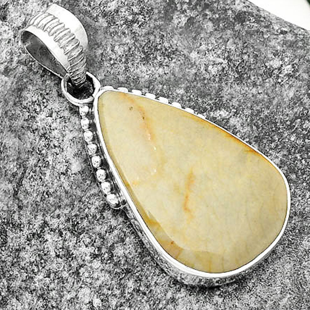 Natural Polygram Jasper Pendant P-1084 SDP111952