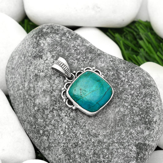 Natural Azurite Chrysocolla Pendant P-1085 SDP111982