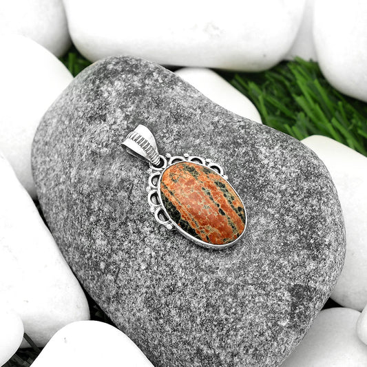 Natural Fireworks Obsidian Pendant P-1085 SDP111985