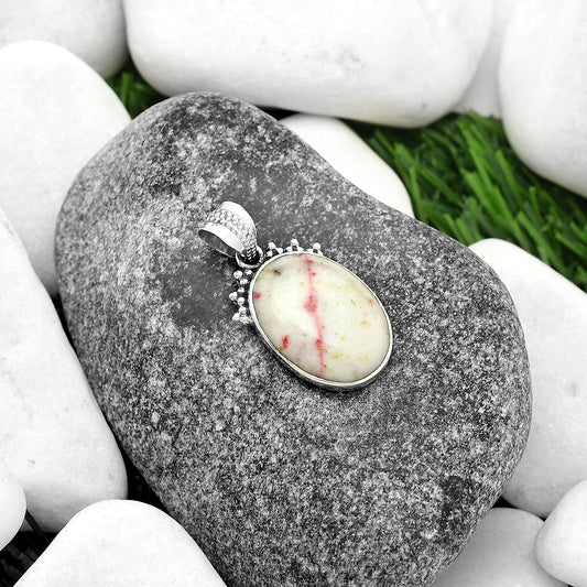 Natural Cinnabar Pendant P-1086 SDP112032