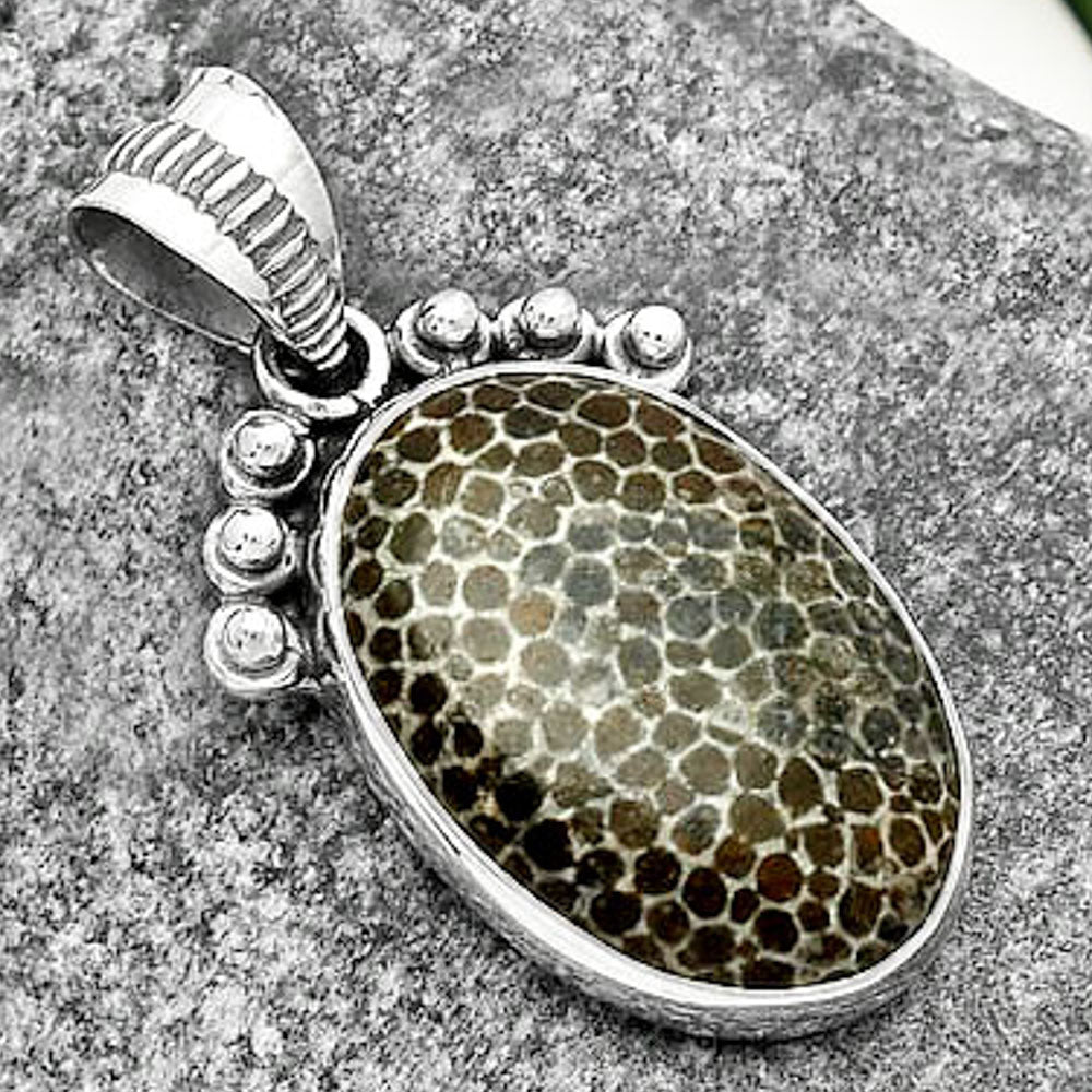 Natural Stingray Coral Pendant P-1087 SDP112053