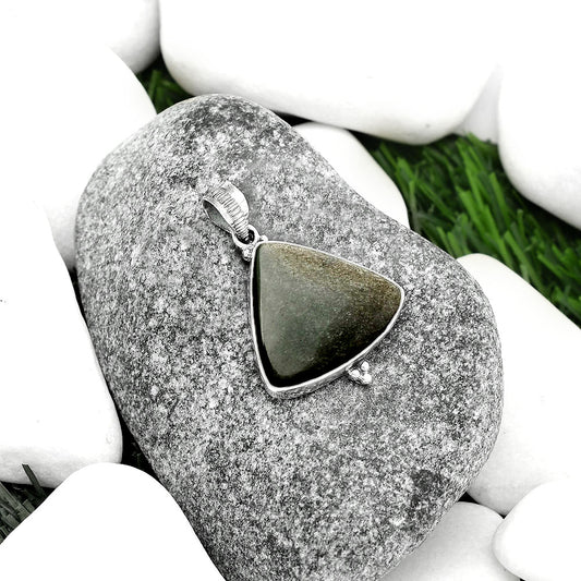 Natural Silver Obsidian Pendant P-1100 SDP112115