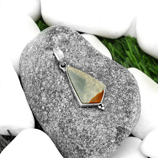 Natural Rocky Butte Picture Jasper Pendant P-1100 SDP112119