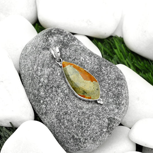 Natural Rocky Butte Picture Jasper Pendant P-1100 SDP112137