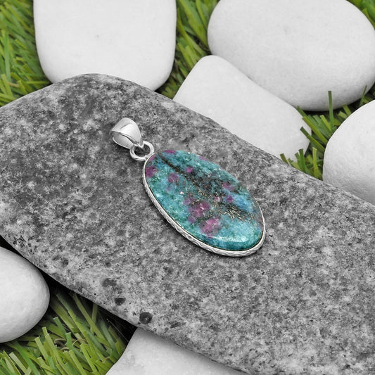 Natural Ruby In Kyanite Pendant P-1053 SDP112608