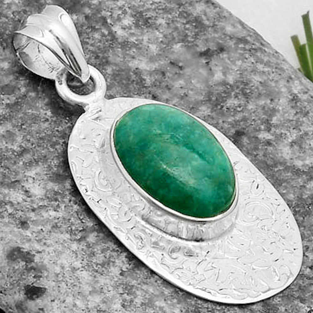 Natural Paraiba Amazonite Pendant P-1392 SDP112690