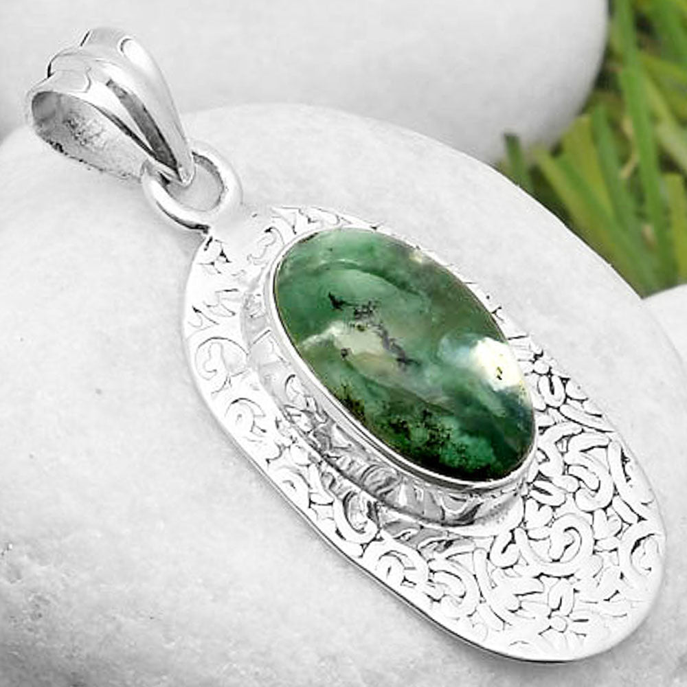 Dendritic Chrysoprase - Africa Pendant P-1392 SDP112704