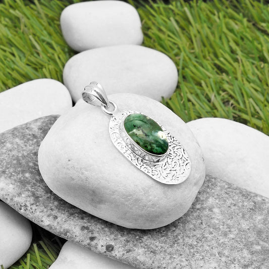 Dendritic Chrysoprase - Africa Pendant P-1392 SDP112704