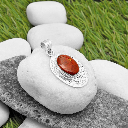 Natural Red Moss Agate Pendant P-1392 SDP112706