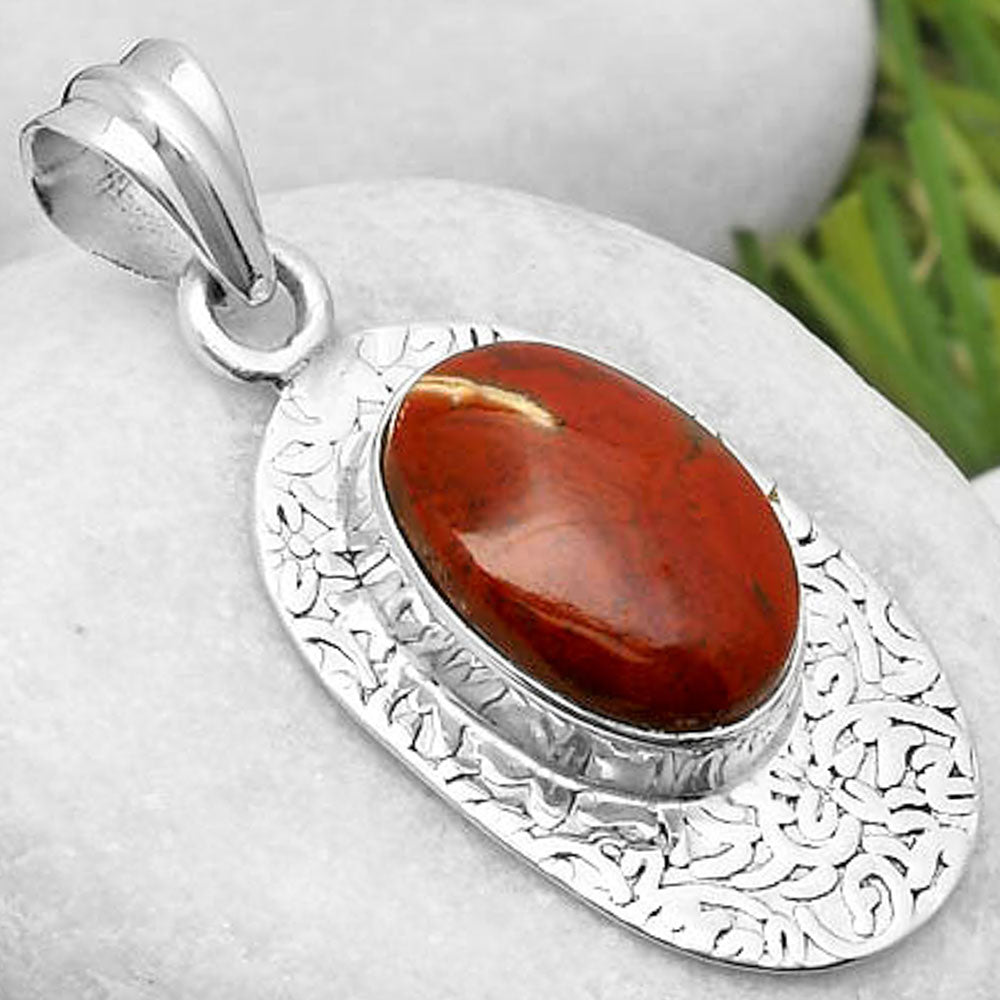 Natural Red Moss Agate Pendant P-1392 SDP112714
