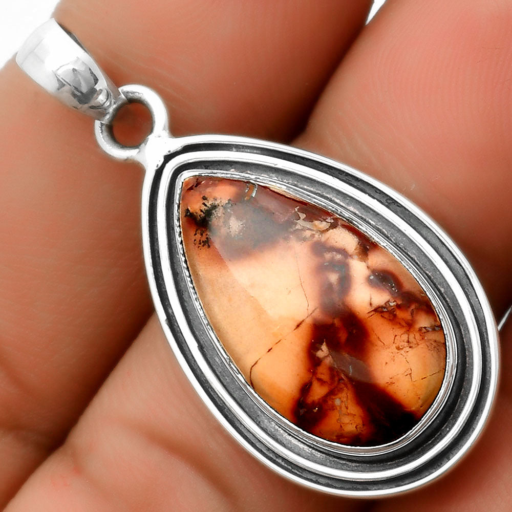 Natural Indian Paint Gemstone Pendant P-1248 SDP112859