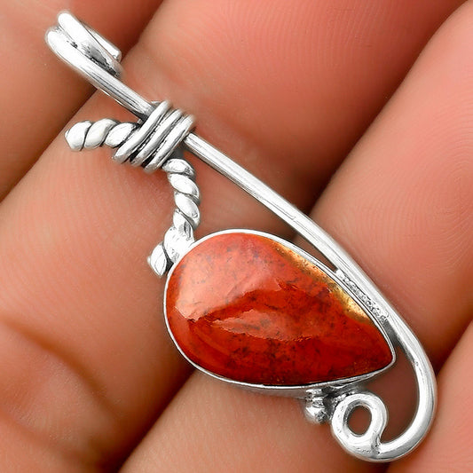 Natural Red Moss Agate Pendant P-1682 SDP112869