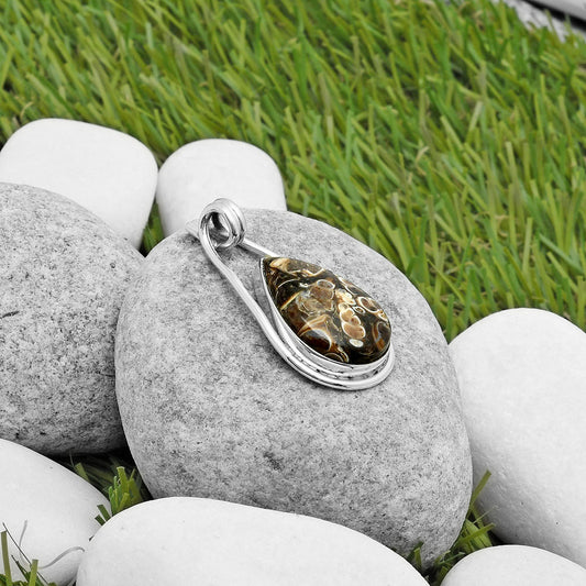 Natural Turtella Jasper - USA Pendant P-1590 SDP112951