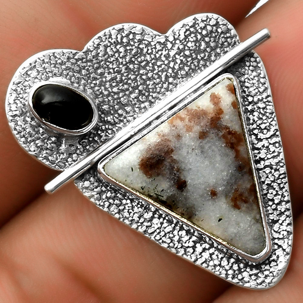 Astrophyllite - Russia & Black Onyx Pendant P-1338 SDP113018